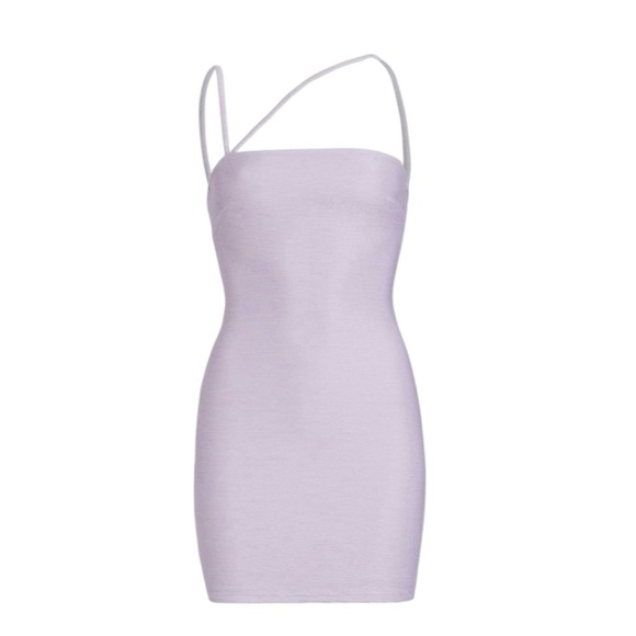 New! Rumer the Label Lilac Ribbed Penelope Mini‎ Dress - Picture 4 of 9